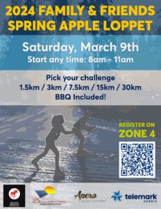 Telemark Friends & Family Spring Apple Loppet – Saturday March 9th