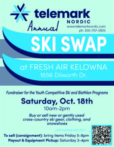Telemark Ski Swap Saturday Oct 18